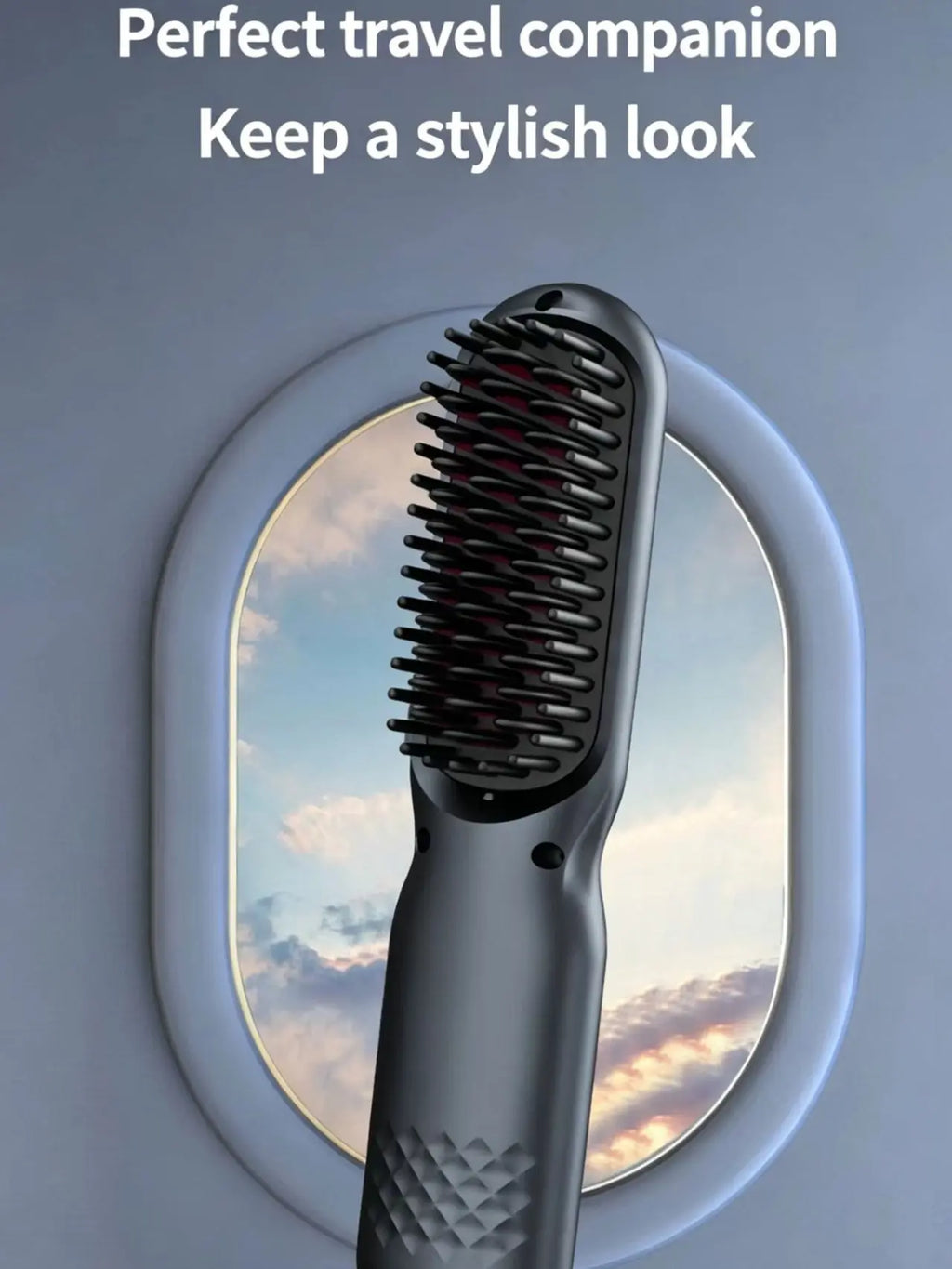 Cordless Hair Straightening Brush - Professional Personal Care Appliance for Smooth Daily Hair Styling and Curling