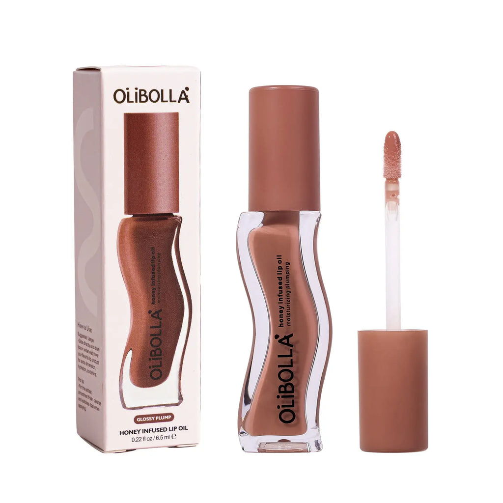 Nude Blurring Lip Gloss - 2-In-1 Combination Makeup Products for Lips & Cheeks, Highly Pigmented, Long-Lasting, Glossy Plump Color, Smooth Powder Finish, Lightweight, Layerable