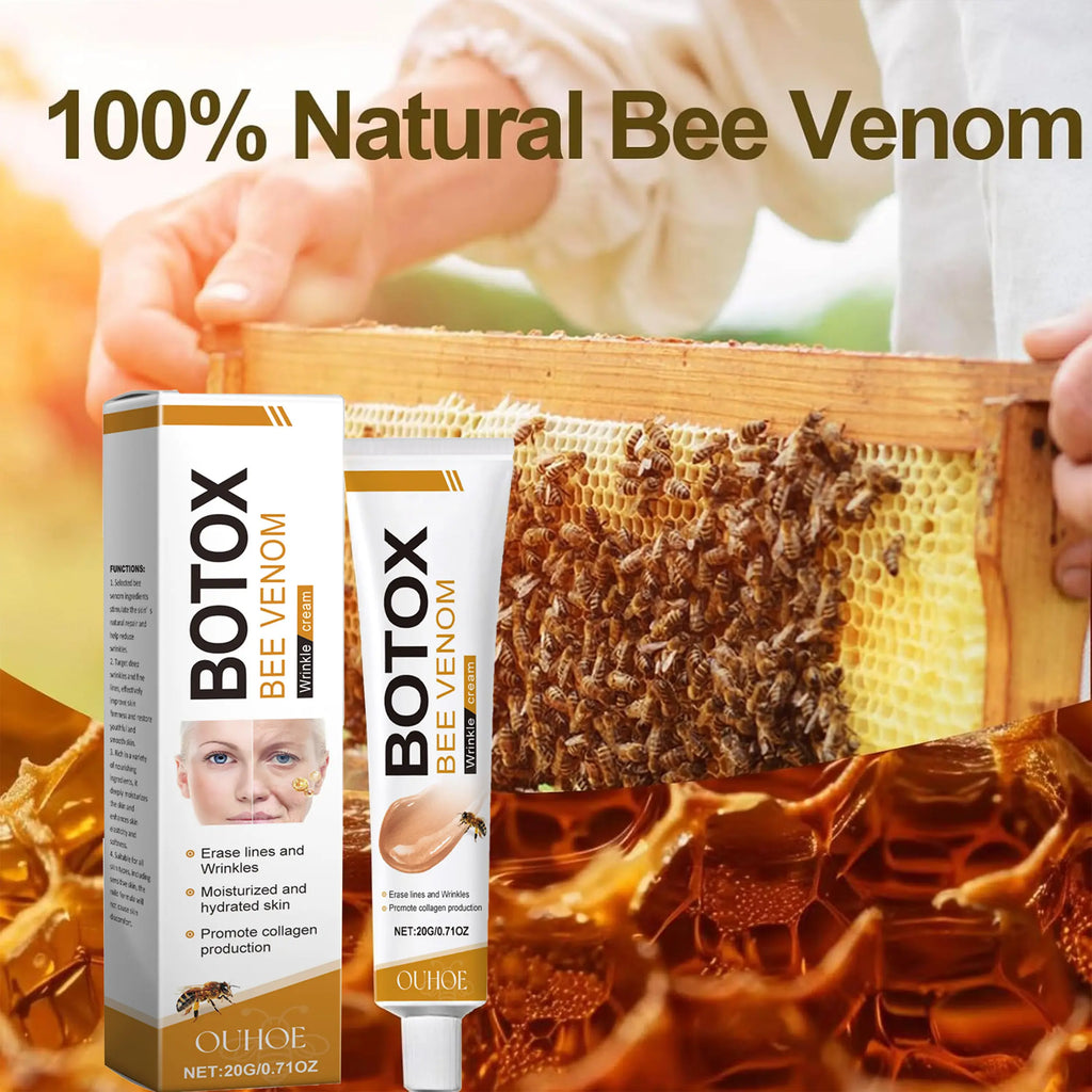 Bee Venom Facial Treatment Cream,Bee Venom Instant Face Lift Cream - 0.71 Fl. Oz,Firms and Tightens Skin,And Wrinkles,Alcohol-Free and Hyaluronic Acid Suitable for All Skin Types Gentle Firming Moisturizers Tightening