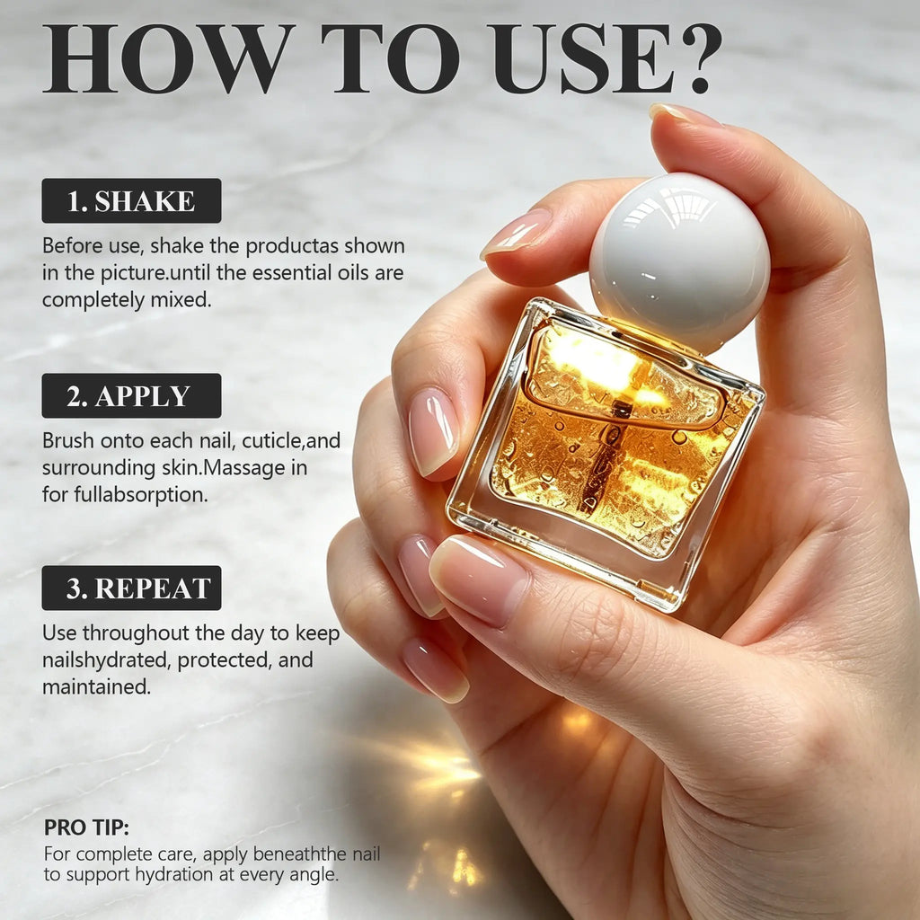 Lansiyi Organic Nail Growth Oil - Vitamin & Keratin-Infused Formula: Moisturizes, Strengthens, Brightens & Repairs Fragile, Brittle Nail Health，Nail Care Product