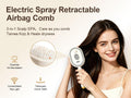 Cloudmades Electric Spray Air Cushion Massage Comb | Self-Cleaning Anti-Tangle | Essential Oil Mist Hair Care Comb | Anti-Static Volumizing Aromatherapy Comb