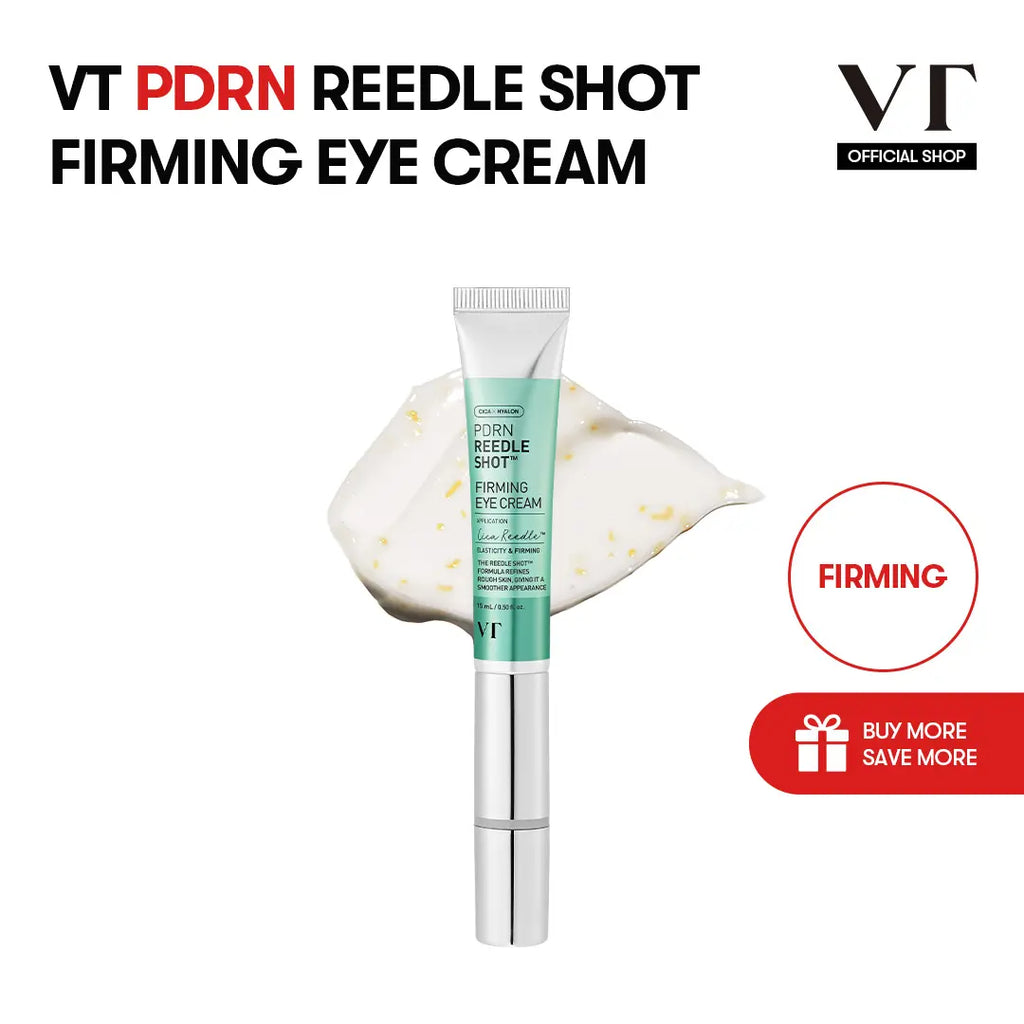 [VT COSMETICS] #1 Viral PDRN Micro-Vibration Eye Applicator Cream with Reedle Shot, Peptide, Collagen | Fine Lines, Wrinkles, Dark Circles, Puffiness & Firming Care in 1 Minute | Under-Eyes, Crow'S Feet, Smile Lines | Korean Skincare Anti-Aging