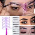 Handheld Eyebrow Stencil Set, Perfect Brow Shape, Easy to Use, Essential Makeup Tool for Beginners, 8 Styles Available, Eyebrow Styling Kit