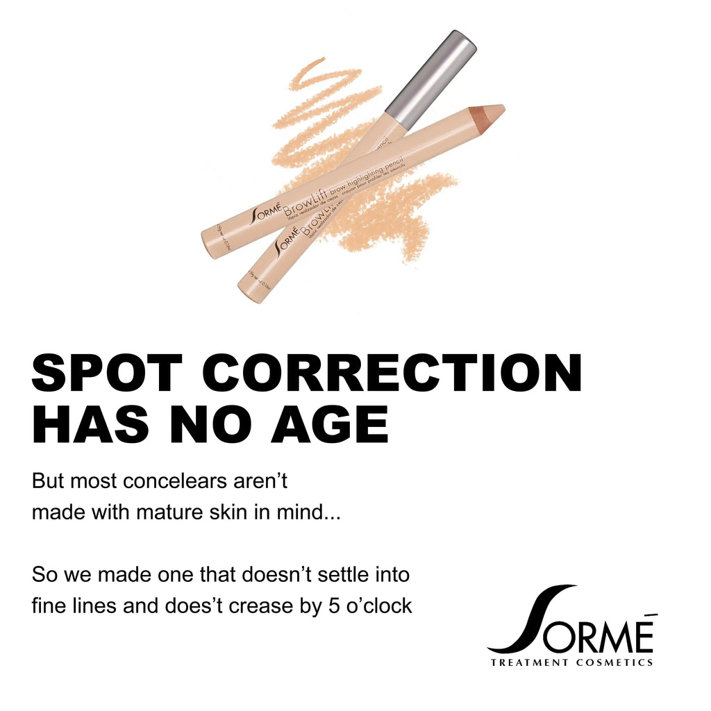 Sorme Brow Lift Highlighting Pencil - Look Awake Instantly - Creamy Hydrating Formula with Hydrogenated Coco-Glycerides for Flawless Brows & Makeup Enhancer
