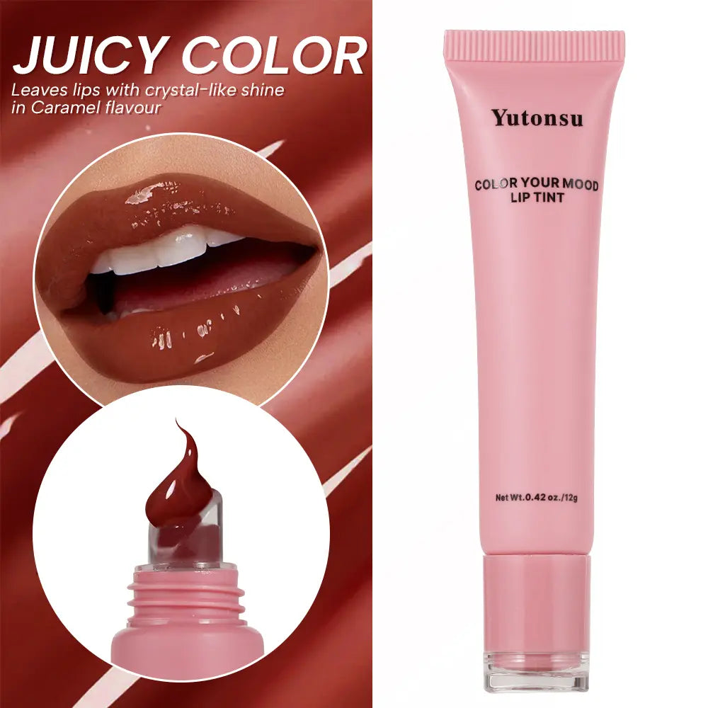 Yutonsu Vitamin C Lip Glow Oil Balm: Moisture, Shine & Hydration for Supple Lips, Suitable for All Skin Types (0.42 Oz)