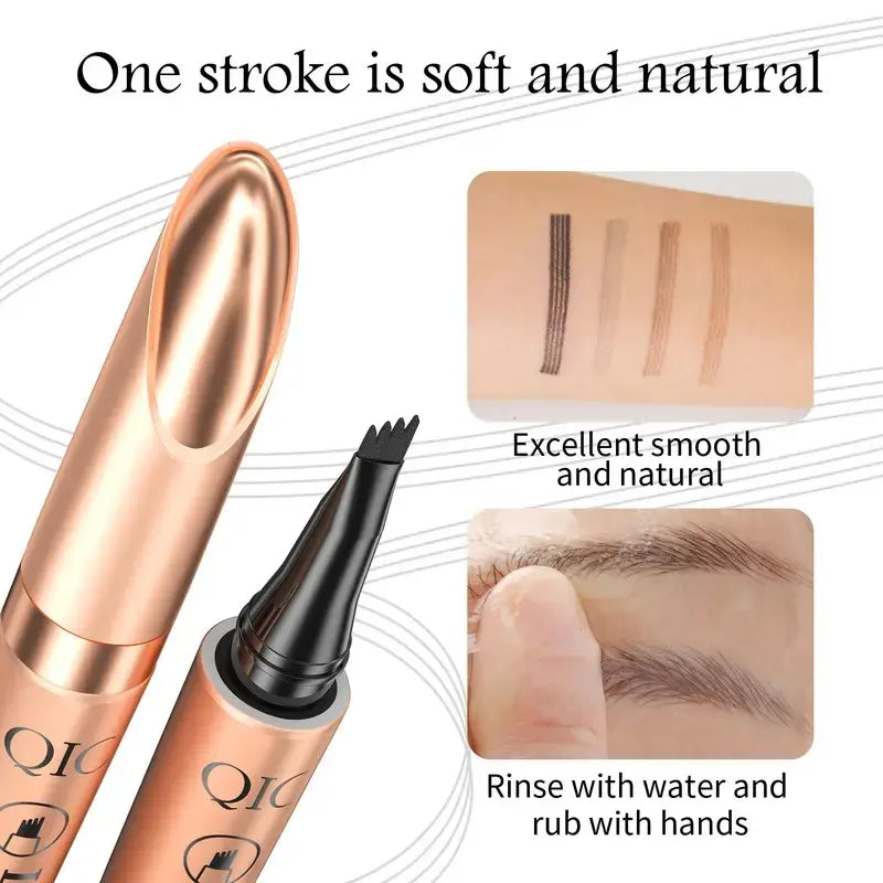 Eyebrow Pencil with Micro-Fork Tip Applicator,Long Lasting Eyebrow Pencil, Brow Styling Brush,Eye Brow Makeup Tool, Makeup Accessories