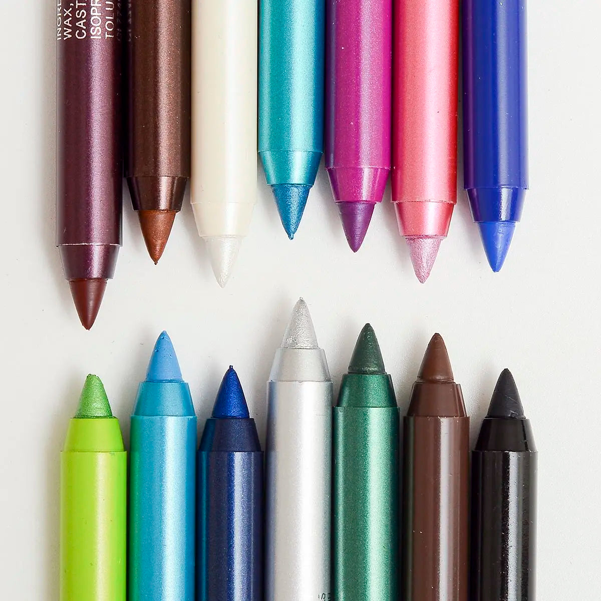 12 Color Eyeliner Pencil Complimentary Pen Sharpener Makeup Matte Lipliner Sweat Resistant High Shine Pearl Smoky Punk Goth Eyeshadow Pens Cosmetic Halloween