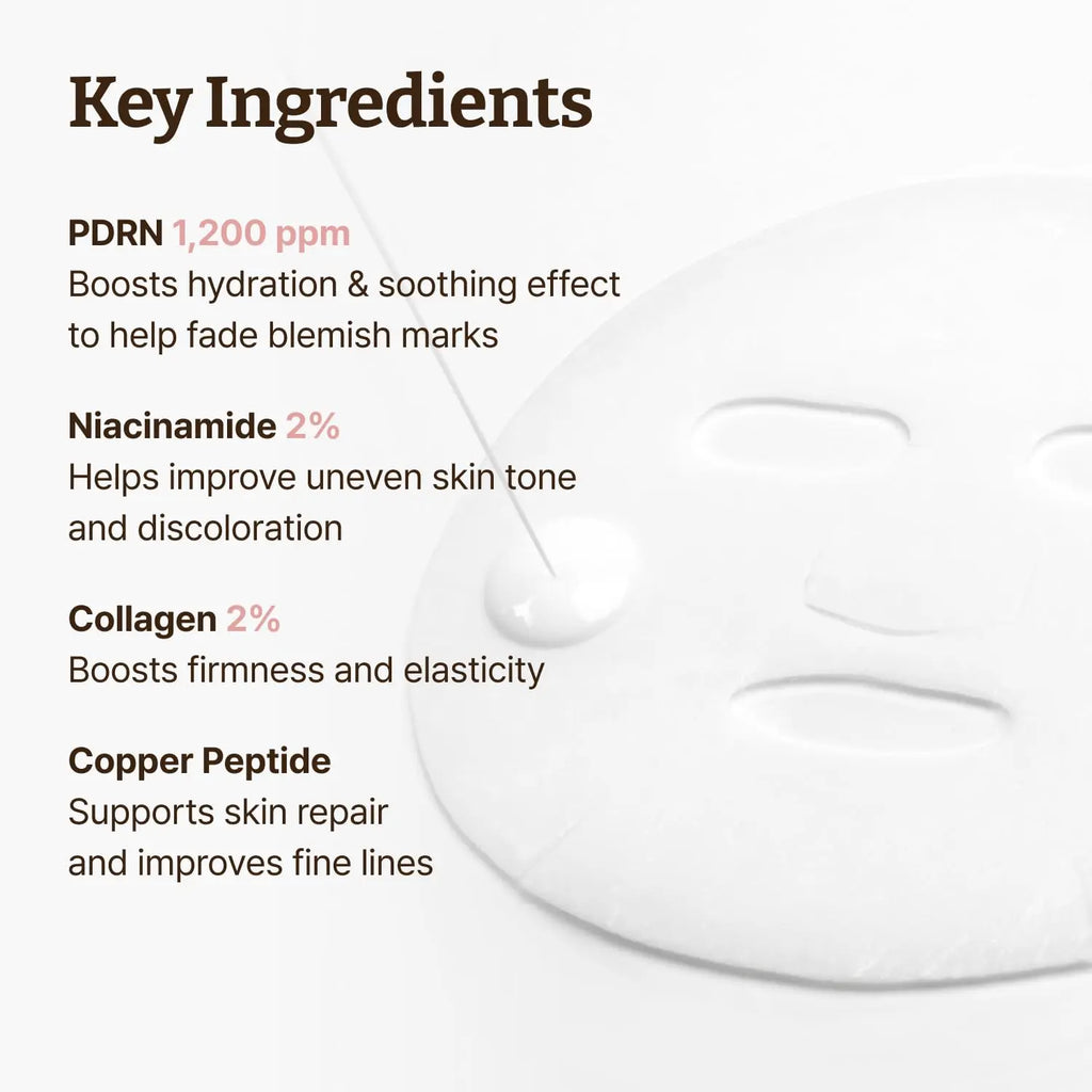 [Official Store] Dr.Reju-All Advanced PDRN Rejuvenating Mask - Face & Neck Korean Sheet Mask with 1,200 Ppm PDRN, Collagen & Copper Peptides - Hydrating & Soothing, Skin Repair (1.2 Fl Oz X 4EA)