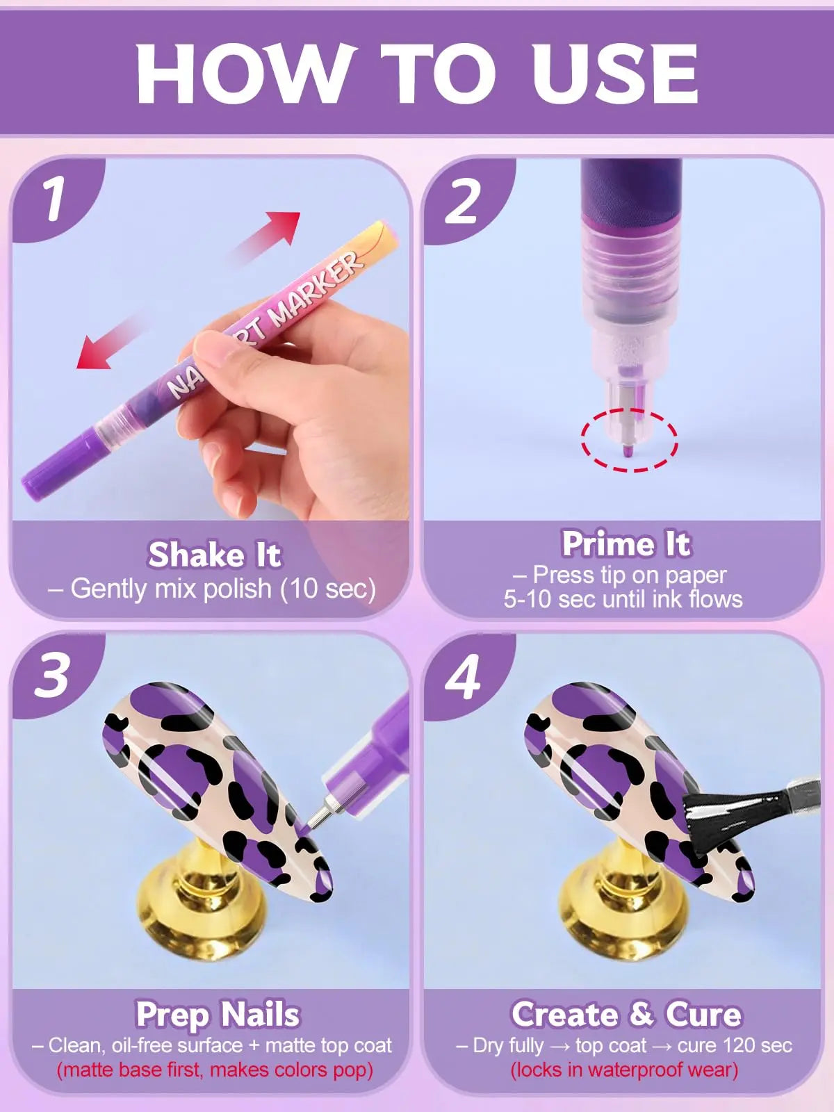 12 Color Nail Art Pens Set - Nail Polish Graffiti Dotting Drawing Liner Markers DIY Manicure Accessories