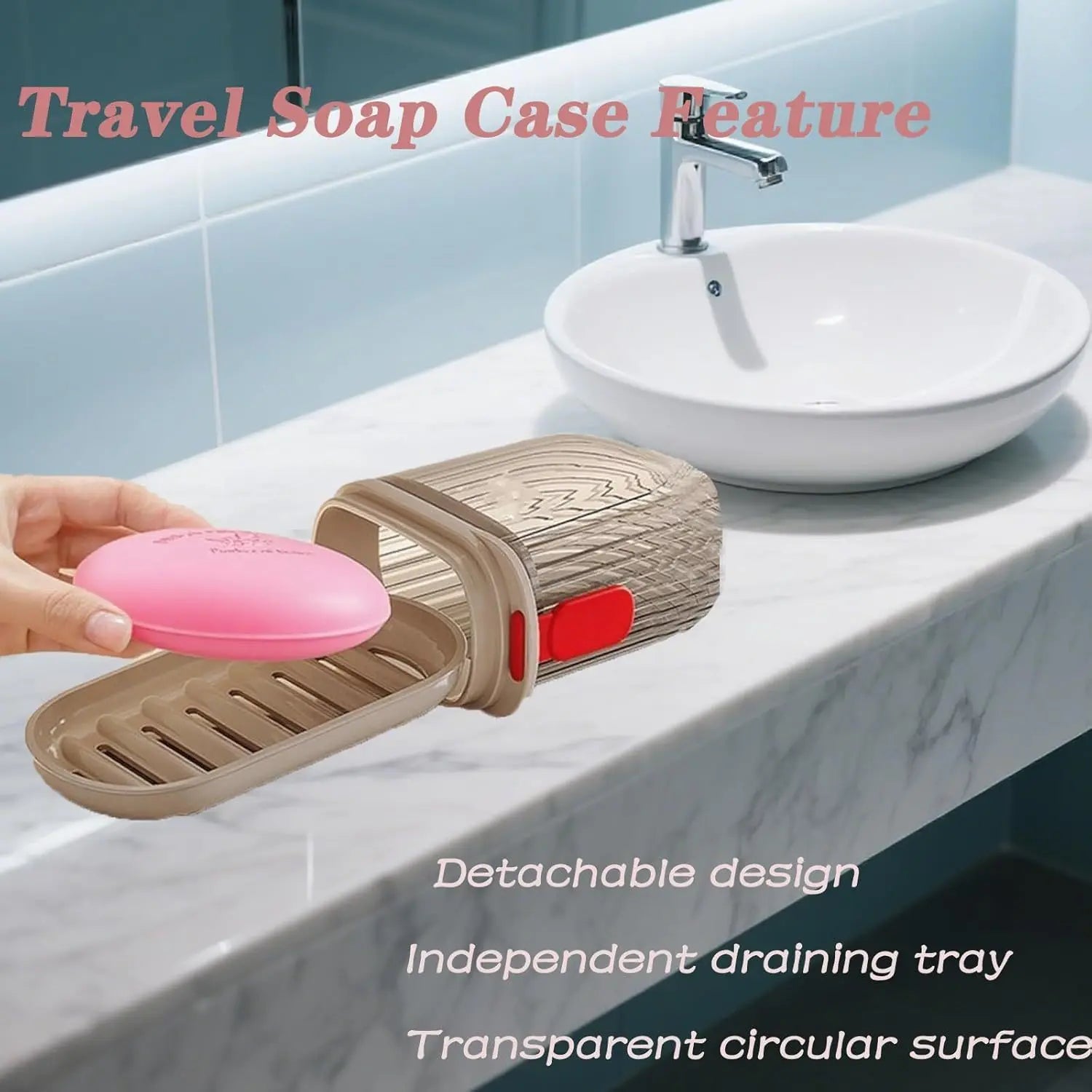With Lid Soap Box and Toothbrush Travel Case, Portable Soap Holder, for Storing Soap and Toothbrushes, Essential Items for University Dormitories, Suitable for Bathrooms, Gyms, School Dormitories, Efficient Drainage, Tooth Brush Holder with Cover