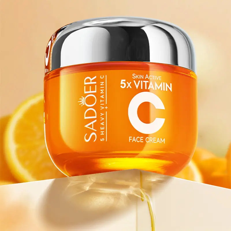 Korean Cream with 5X Vitamin C, Hydrating & Repairing Face Cream - Facial Moisturizer for Fine Lines,Wrinkles,Uneven Skin Tone, 1.76 Oz Hydrate Moisture Smoothing Moisturizing Gentle