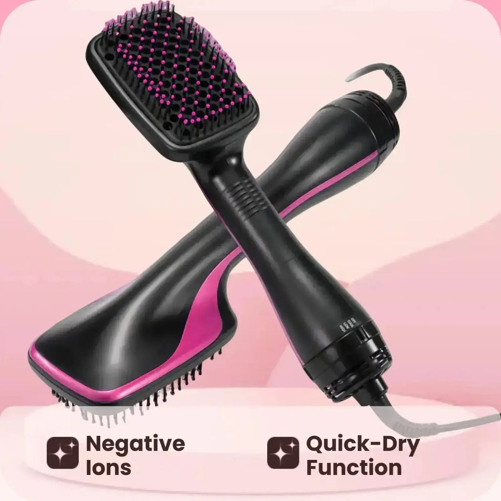 2 in 1 Hair Dryer Brush, Negative Ion Hair Dryer Brush, Hot Air Brush, Hair Styling Tool for Women & Girls, Hairdressing Tool.