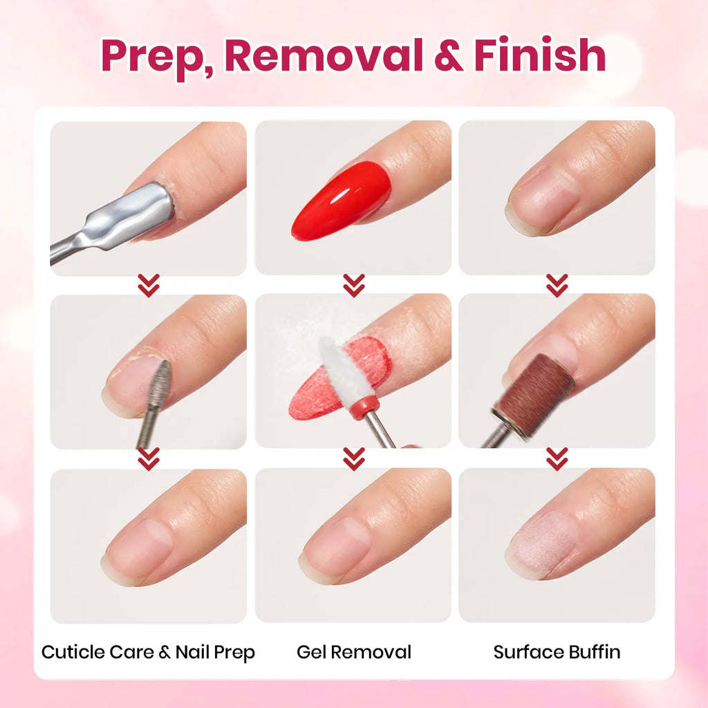 Beetles Electric Nail Drill Kit, 7 Drill Bits 0-12000 RPM Portable Electric Nail File Machine for Gel Polish Removal, Acrylic Dip Nails, Cuticle Care, Prep, DIY Manicure Pedicure Tools at Home