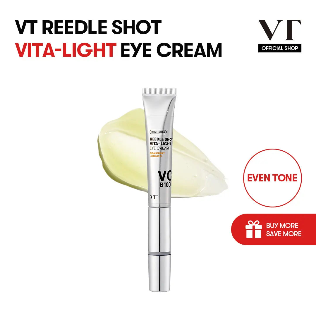 [VT COSMETICS] #1 Viral PDRN Micro-Vibration Eye Applicator Cream with Reedle Shot, Peptide, Collagen | Fine Lines, Wrinkles, Dark Circles, Puffiness & Firming Care in 1 Minute | Under-Eyes, Crow'S Feet, Smile Lines | Korean Skincare Anti-Aging