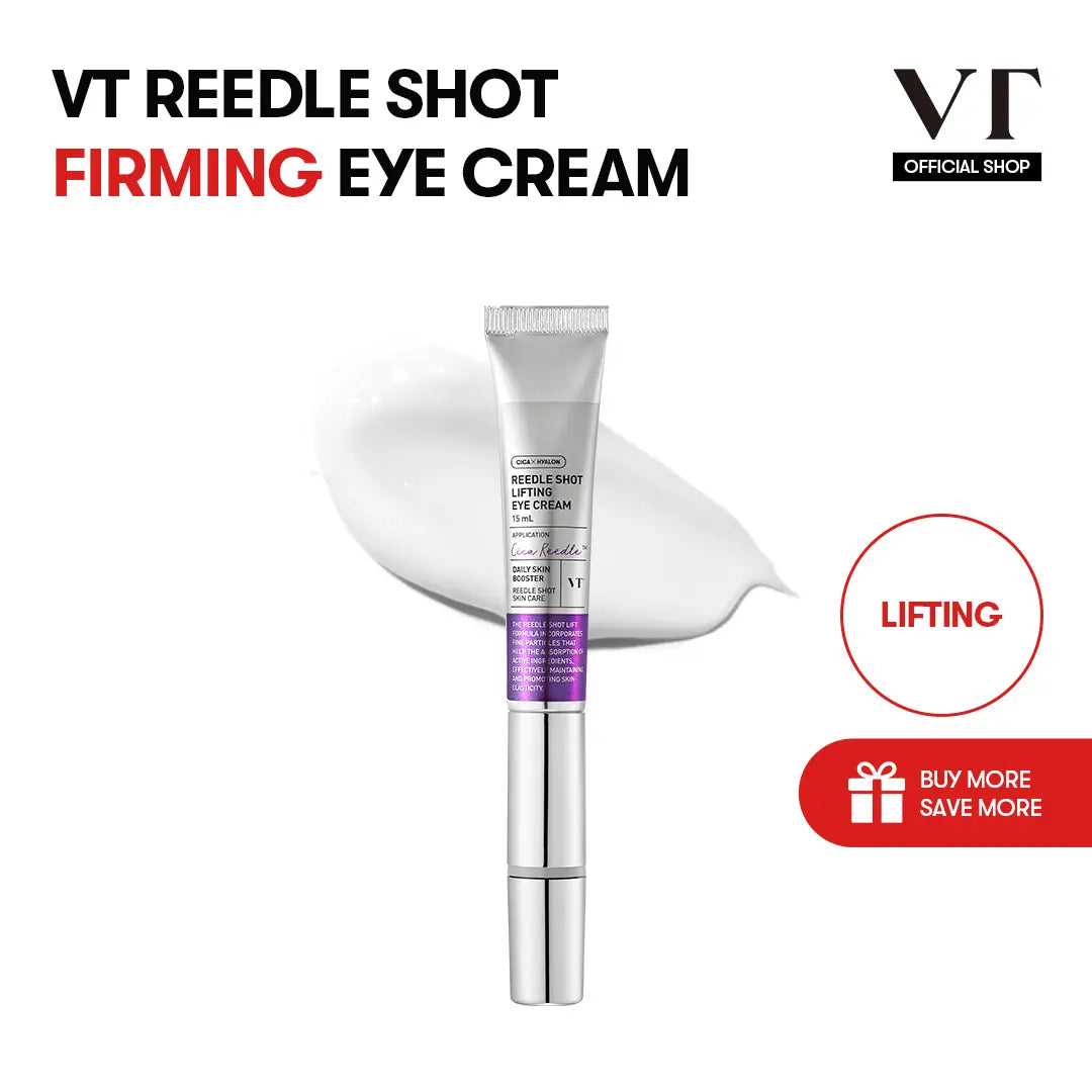 [VT COSMETICS] #1 Viral PDRN Micro-Vibration Eye Applicator Cream with Reedle Shot, Peptide, Collagen | Fine Lines, Wrinkles, Dark Circles, Puffiness & Firming Care in 1 Minute | Under-Eyes, Crow'S Feet, Smile Lines | Korean Skincare Anti-Aging