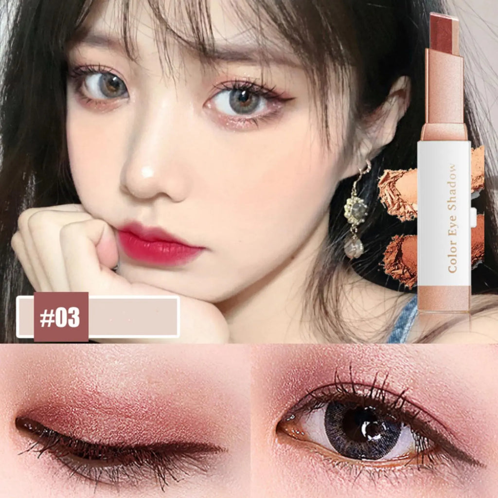 6-Pcs Glitter Duochrome Eyeshadow Stick Set - Glittery, Sparkle, Bright, Colorful Glitter Crayon Format Eyeshadow, Pearlescent Matte Cosmetic, Alcohol-Free, Waterproof, Long-Lasting, Smooth Easy-To-Wear Makeup, Lm-6P-Es, Glittery Eyeshadow