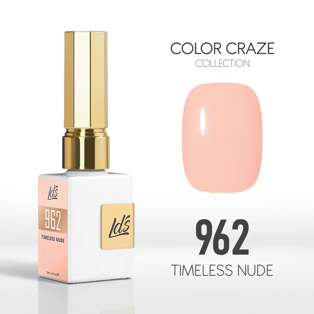 LDS Color Craze Gel Nail Polish - 962 Timeless Nude - 0.5Oz