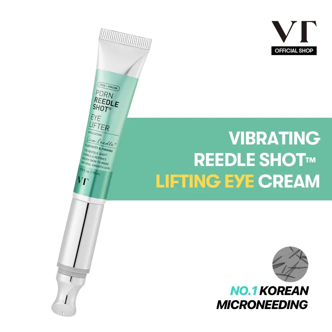 [VT COSMETICS] #1 Viral PDRN Micro-Vibration Eye Applicator Cream with Reedle Shot, Peptide, Collagen | Fine Lines, Wrinkles, Dark Circles, Puffiness & Firming Care in 1 Minute | Under-Eyes, Crow'S Feet, Smile Lines | Korean Skincare Anti-Aging