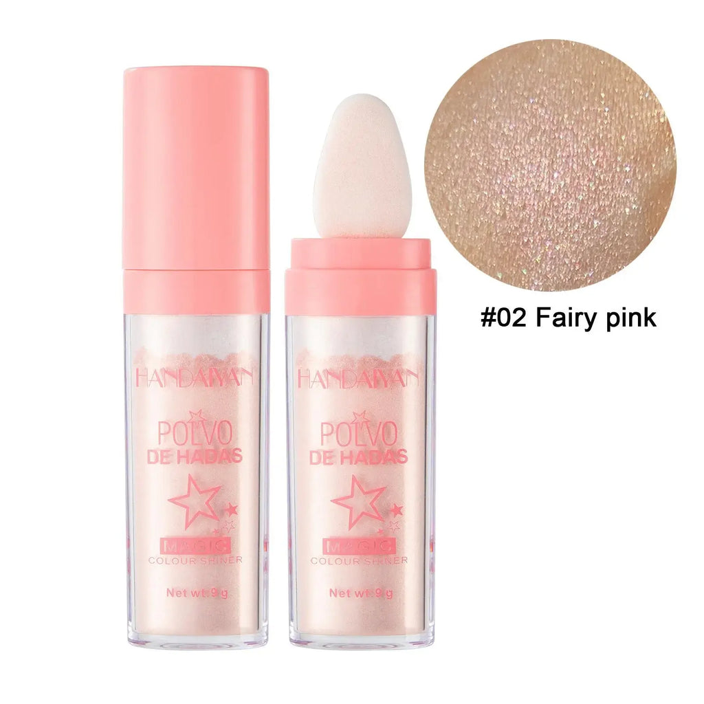 Shimmering Highlighter Powder Spray - 10Ml Radiant Shimmer, Waterproof Long-Lasting Sparkling Gloss, All-Makeup Cosmetic for Face, Body, Hair - Ideal for Party, Daily Wear