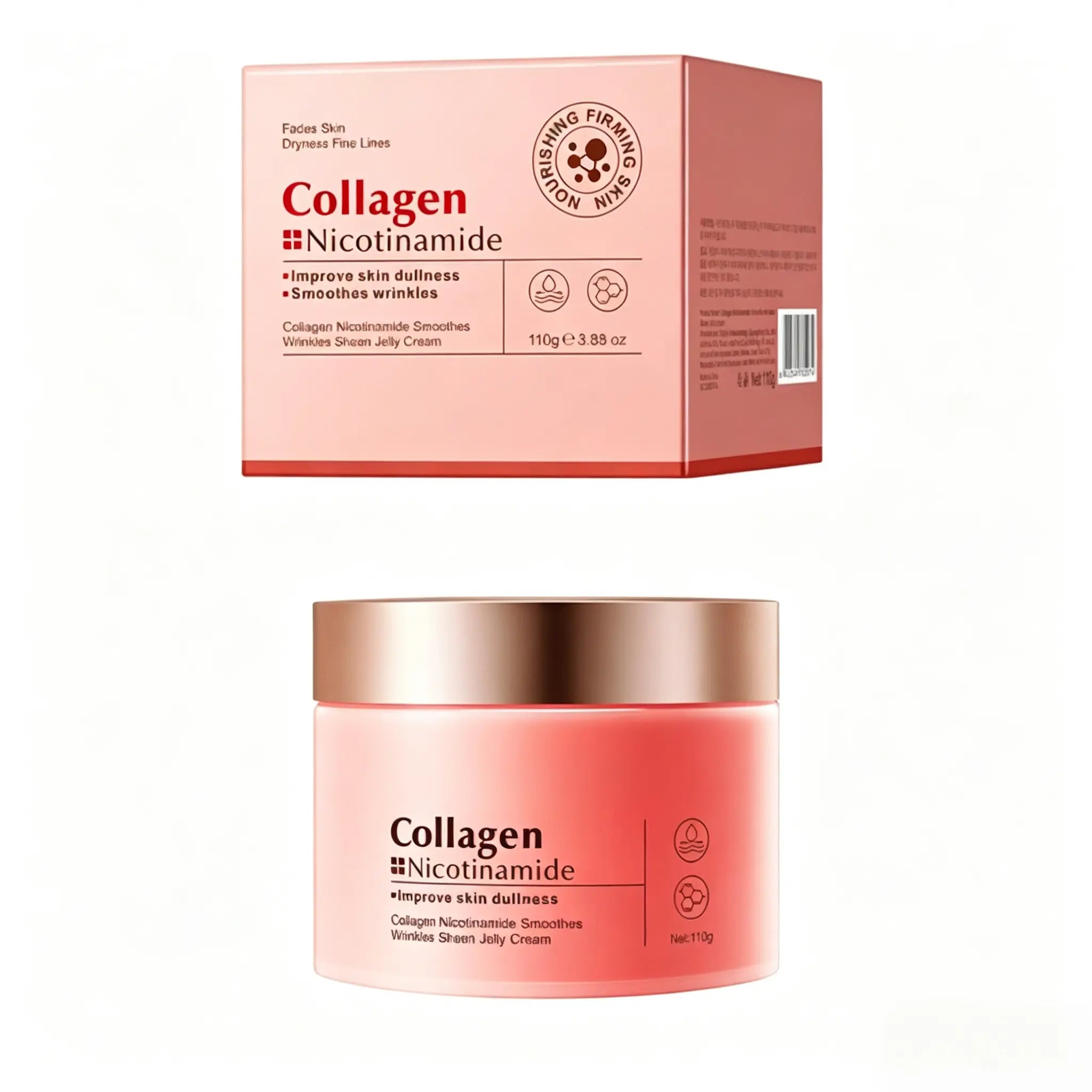 Korean Collagen Hydrating Jelly Cream 110Ml, Anti-Aging Youthful Glow, Natural Plant Formula, Deep Moisturizing, Plump Smooth Skin, Daily Facial Skincare Outdoorfun