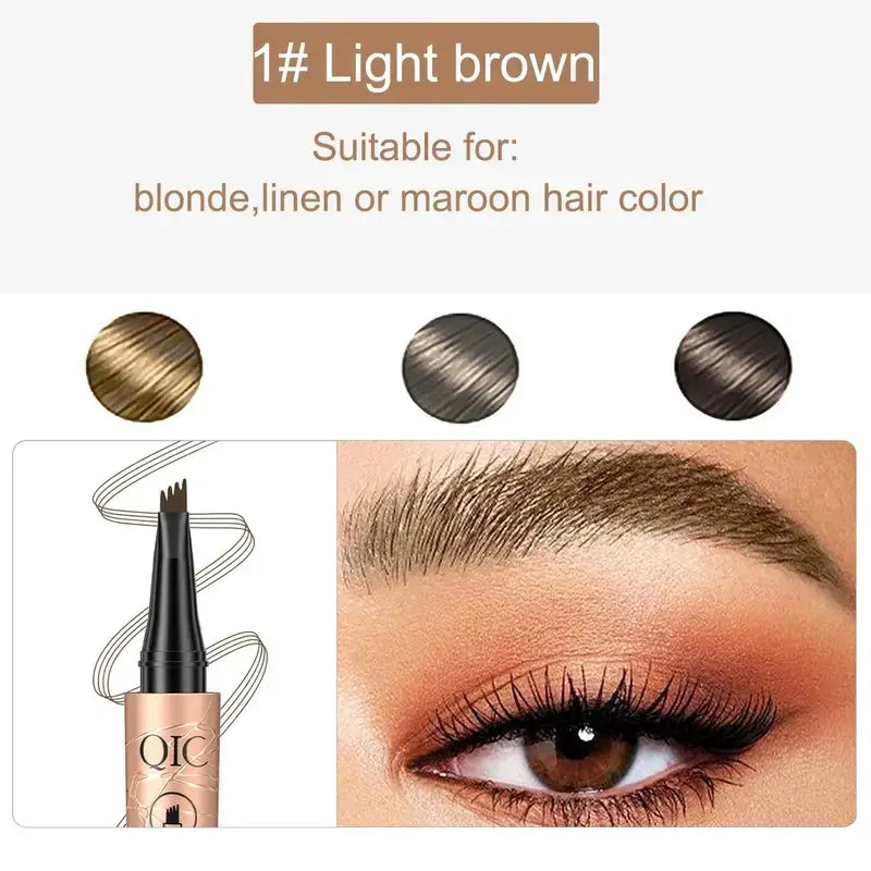 Eyebrow Pencil with Micro-Fork Tip Applicator,Long Lasting Eyebrow Pencil, Brow Styling Brush,Eye Brow Makeup Tool, Makeup Accessories