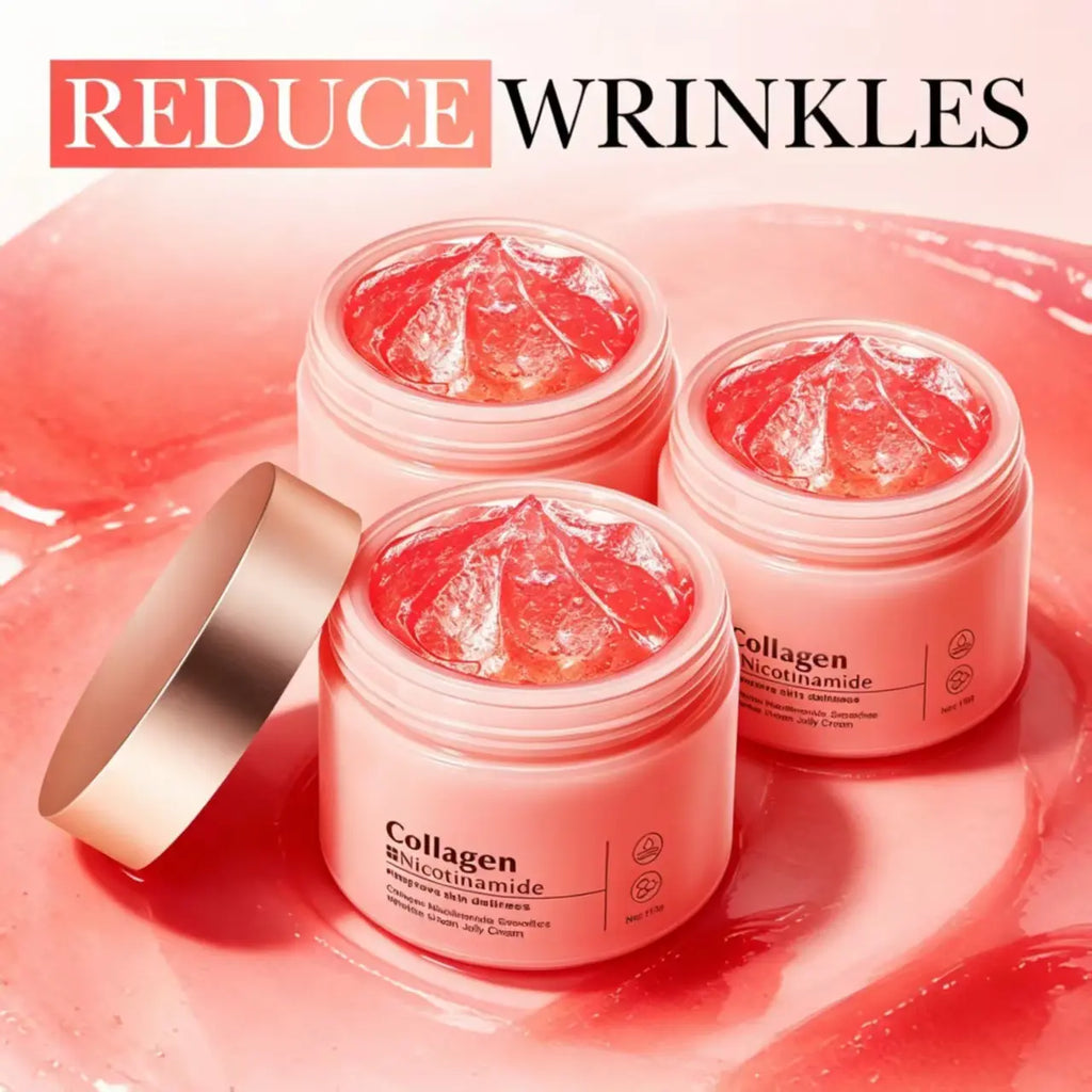 Korean Collagen Hydrating Jelly Cream 110Ml, Anti-Aging Youthful Glow, Natural Plant Formula, Deep Moisturizing, Plump Smooth Skin, Daily Facial Skincare Outdoorfun