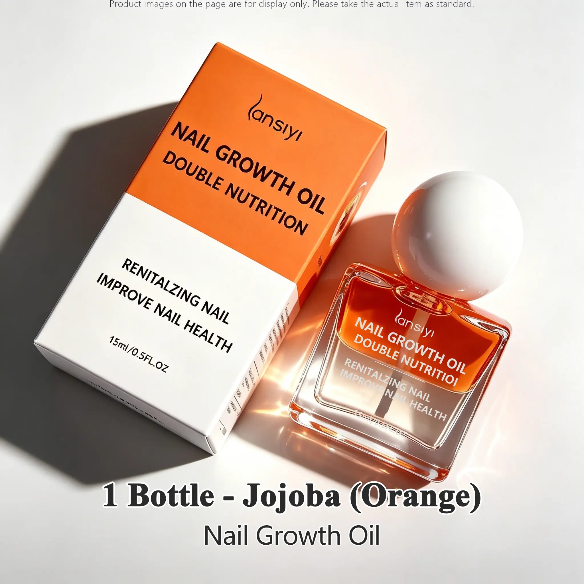 Lansiyi Organic Nail Growth Oil - Vitamin & Keratin-Infused Formula: Moisturizes, Strengthens, Brightens & Repairs Fragile, Brittle Nail Health，Nail Care Product