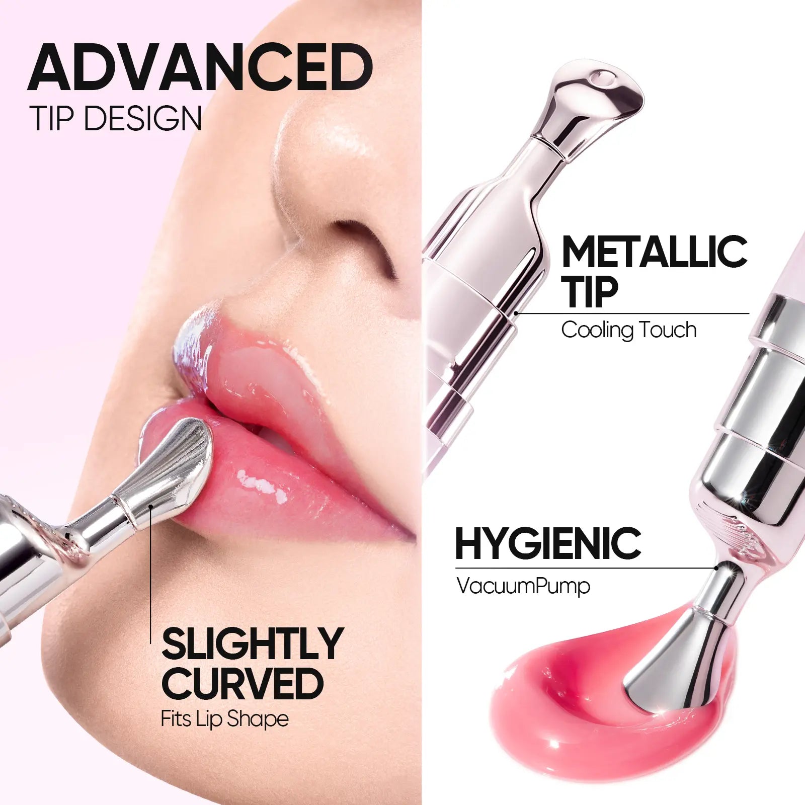 SKINTIFIC Lip Serum 2Pcs Day & Night Lip Combo – Tinted + Clear for All-Day Hydration & Overnight Repair