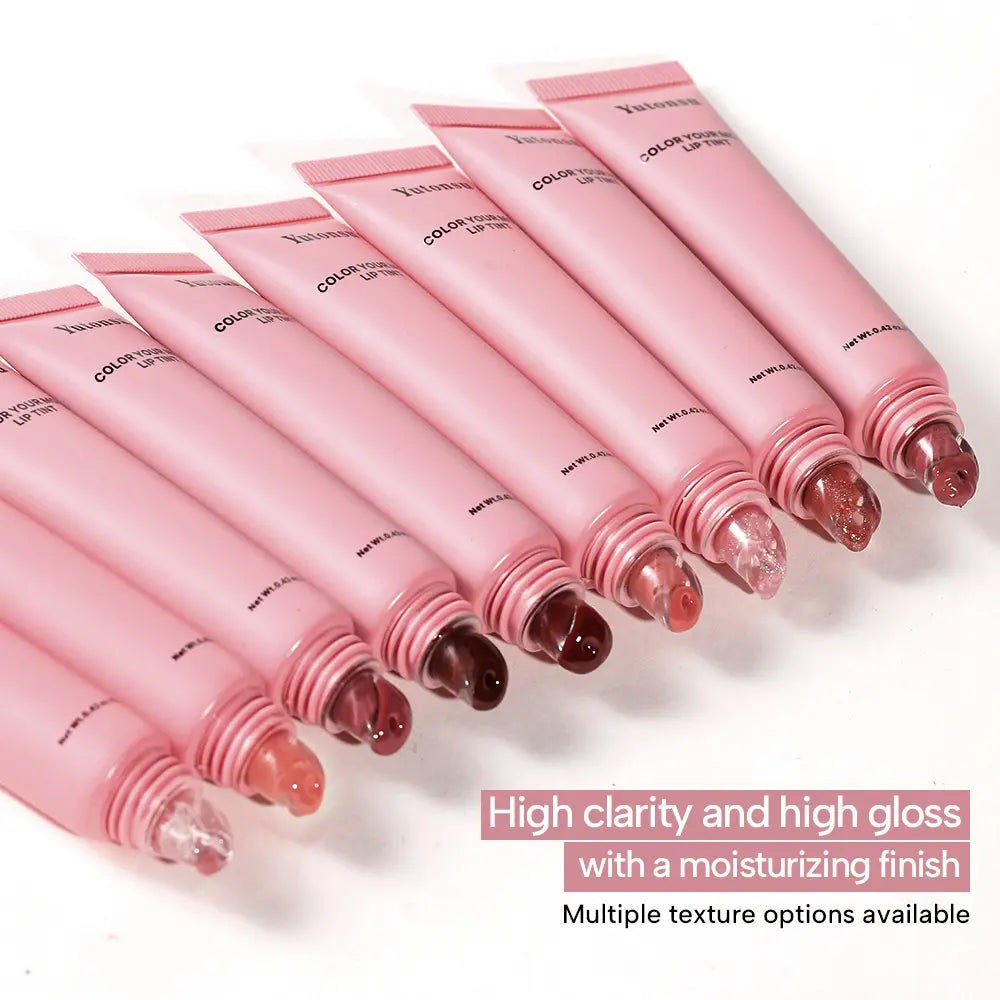 Yutonsu Vitamin C Lip Glow Oil Balm: Moisture, Shine & Hydration for Supple Lips, Suitable for All Skin Types (0.42 Oz)