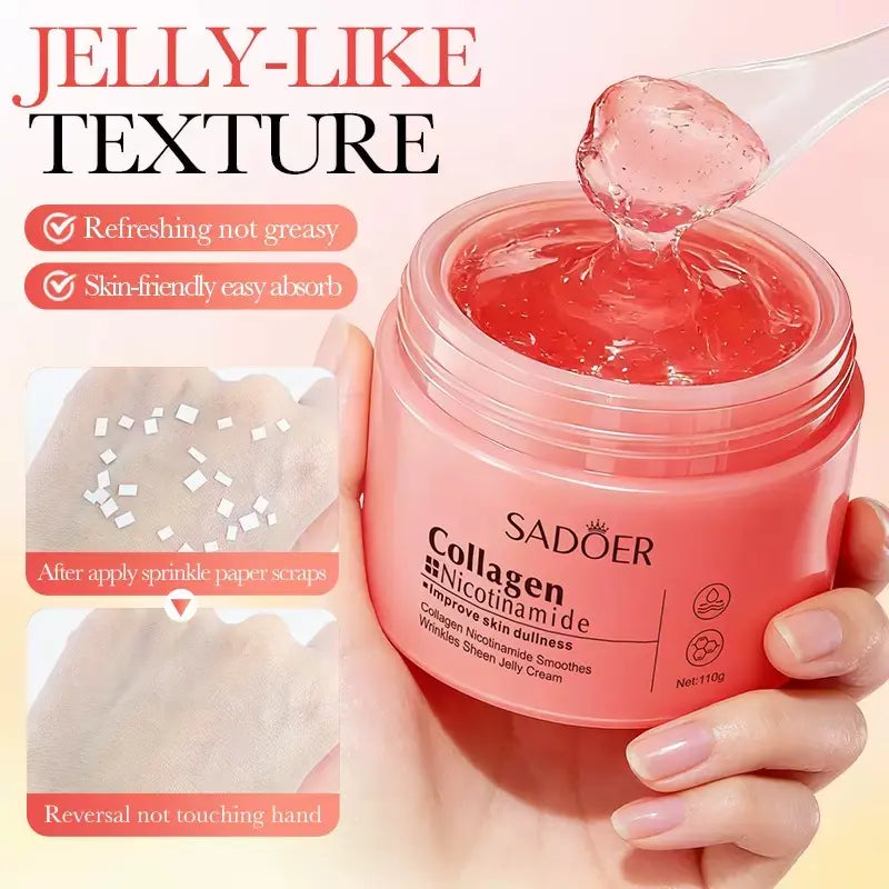 Korean Collagen Jelly Cream 110Ml, Youthful Skin, Plant-Based Skincare, Hydrating Cream, Plumpy and Glow Skin, Skin Energy, Facial Care