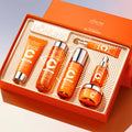 Korean 5X Vitamin C Skincare Set, 6-In-1 Skincare Gift Set with Cleanser, Toner, Serum, Lotion,Eye & Face Cream - Moisturizing Skincare Kit