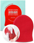 LAUNDRYOU Exfoliating Body Glove Personal Care Pack Accessories, Gentle Bath Cleansing Scrub Mitt with Hyaluronic Acid, Papaya Enzyme for Nourishing Care, Korean Essential for Normal Skin Bath & Shower (5 Pads)