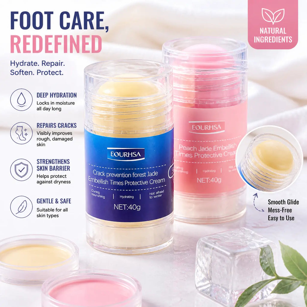 Buy 1 Get 1,Foot Care Cream,Anti Cracked Foot Cream,Moisturizing,Anti Crack,Softening and Nourishing Cream for Dry,Cracked Feet,Remove Dead Skin and Moisturize Dry Skin