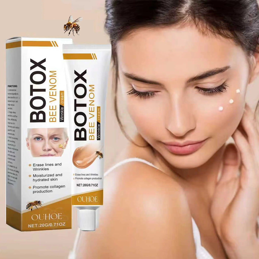 Bee Venom Facial Treatment Cream,Bee Venom Instant Face Lift Cream - 0.71 Fl. Oz,Firms and Tightens Skin,And Wrinkles,Alcohol-Free and Hyaluronic Acid Suitable for All Skin Types Gentle Firming Moisturizers Tightening
