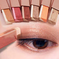 6-Pcs Glitter Duochrome Eyeshadow Stick Set - Glittery, Sparkle, Bright, Colorful Glitter Crayon Format Eyeshadow, Pearlescent Matte Cosmetic, Alcohol-Free, Waterproof, Long-Lasting, Smooth Easy-To-Wear Makeup, Lm-6P-Es, Glittery Eyeshadow
