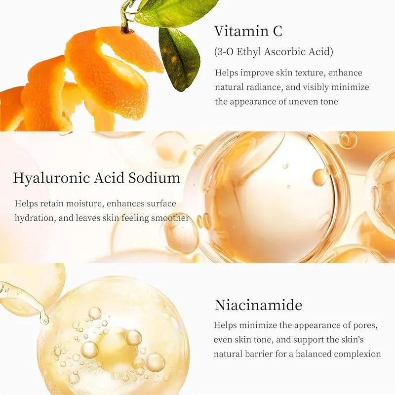 Korean 5X Vitamin C Skincare Set, 6-In-1 Skincare Gift Set with Cleanser, Toner, Serum, Lotion,Eye & Face Cream - Moisturizing Skincare Kit