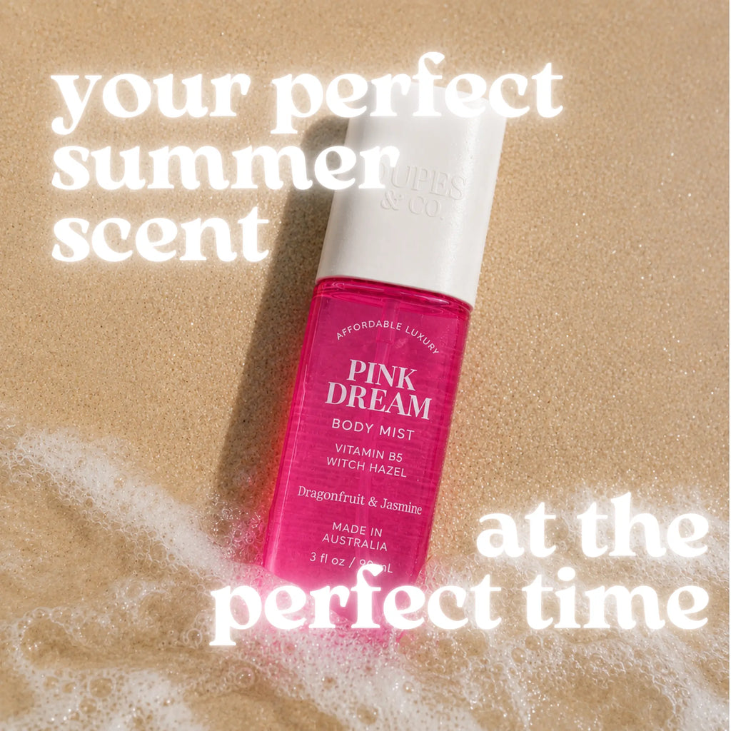 Pink Dream Body Mist, Dragonfruit & Jasmine, Womens Body Mist, Fruity Floral Perfume Spray, 3 Fl Oz, Dragonfruit, Jasmine, Fruity Floral, Tropical, Sweet