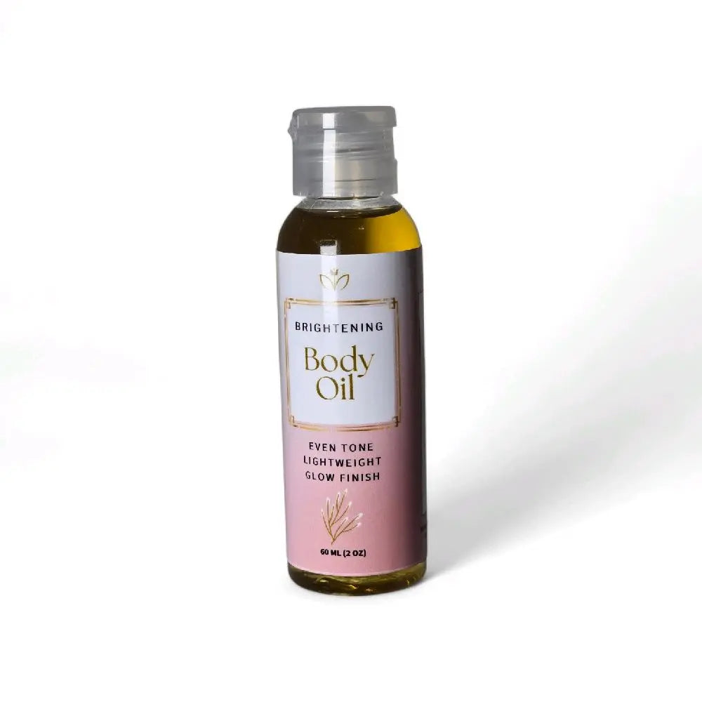 Brightening Body Oil 2 Oz - Even Tone Lightweight Glow Finish for Radiant Skin Care, Ideal for Daily Use