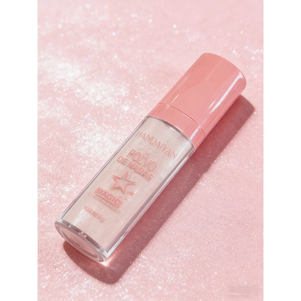 Shimmering Highlighter Powder Spray - 10Ml Radiant Shimmer, Waterproof Long-Lasting Sparkling Gloss, All-Makeup Cosmetic for Face, Body, Hair - Ideal for Party, Daily Wear