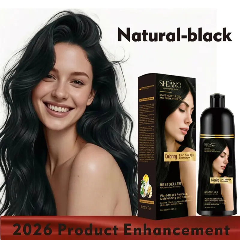 3-In-1 Hair Color Shampoo Instant Hair Dye Shampoo, Hair Color for Grey Coverage, Herbal Ingredients, Natural Tinte, Ammonia-Free, Long Lasting,Haircare Tiktokshopspringglowup Red