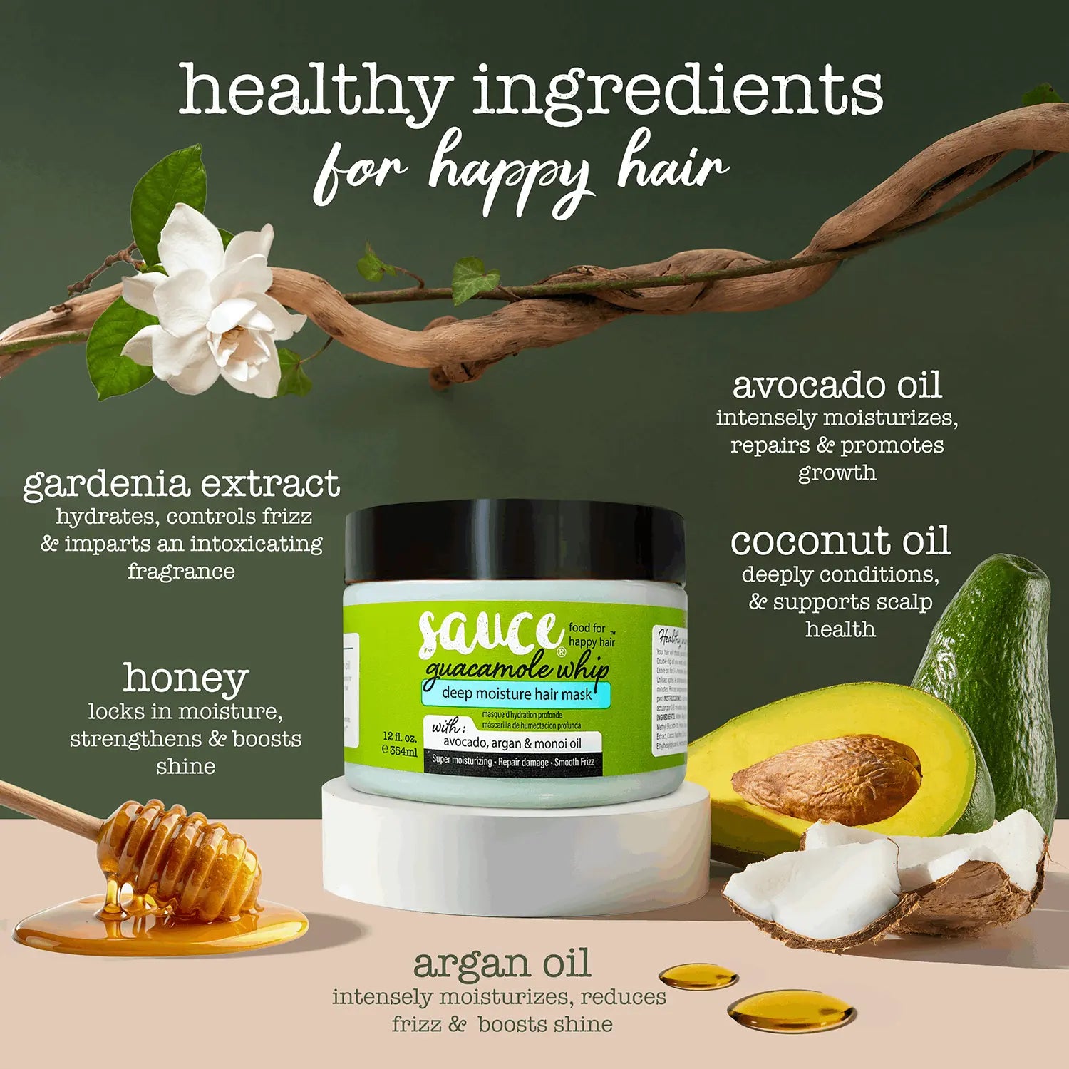 Sauce Beauty Guacamole Whip Deep Moisture Hair Mask