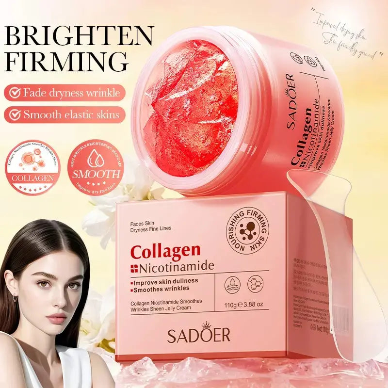 Korean Collagen Jelly Cream 110Ml, Youthful Skin, Plant-Based Skincare, Hydrating Cream, Plumpy and Glow Skin, Skin Energy, Facial Care