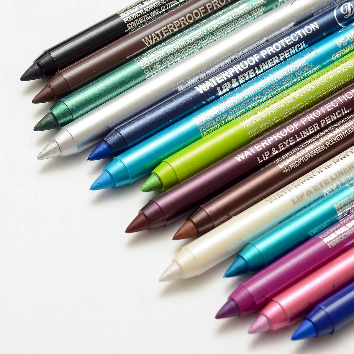 12 Color Eyeliner Pencil Complimentary Pen Sharpener Makeup Matte Lipliner Sweat Resistant High Shine Pearl Smoky Punk Goth Eyeshadow Pens Cosmetic Halloween