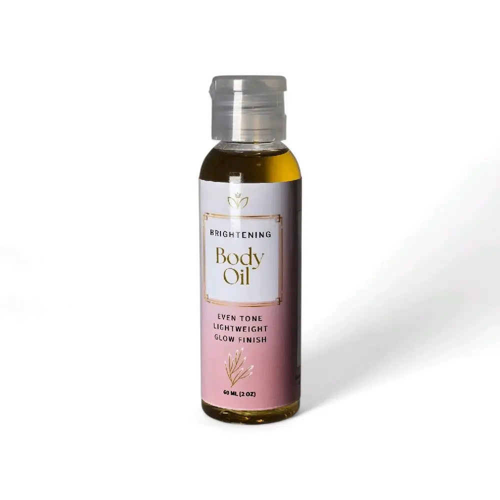 Brightening Body Oil 2 Oz - Even Tone Lightweight Glow Finish for Radiant Skin Care, Ideal for Daily Use